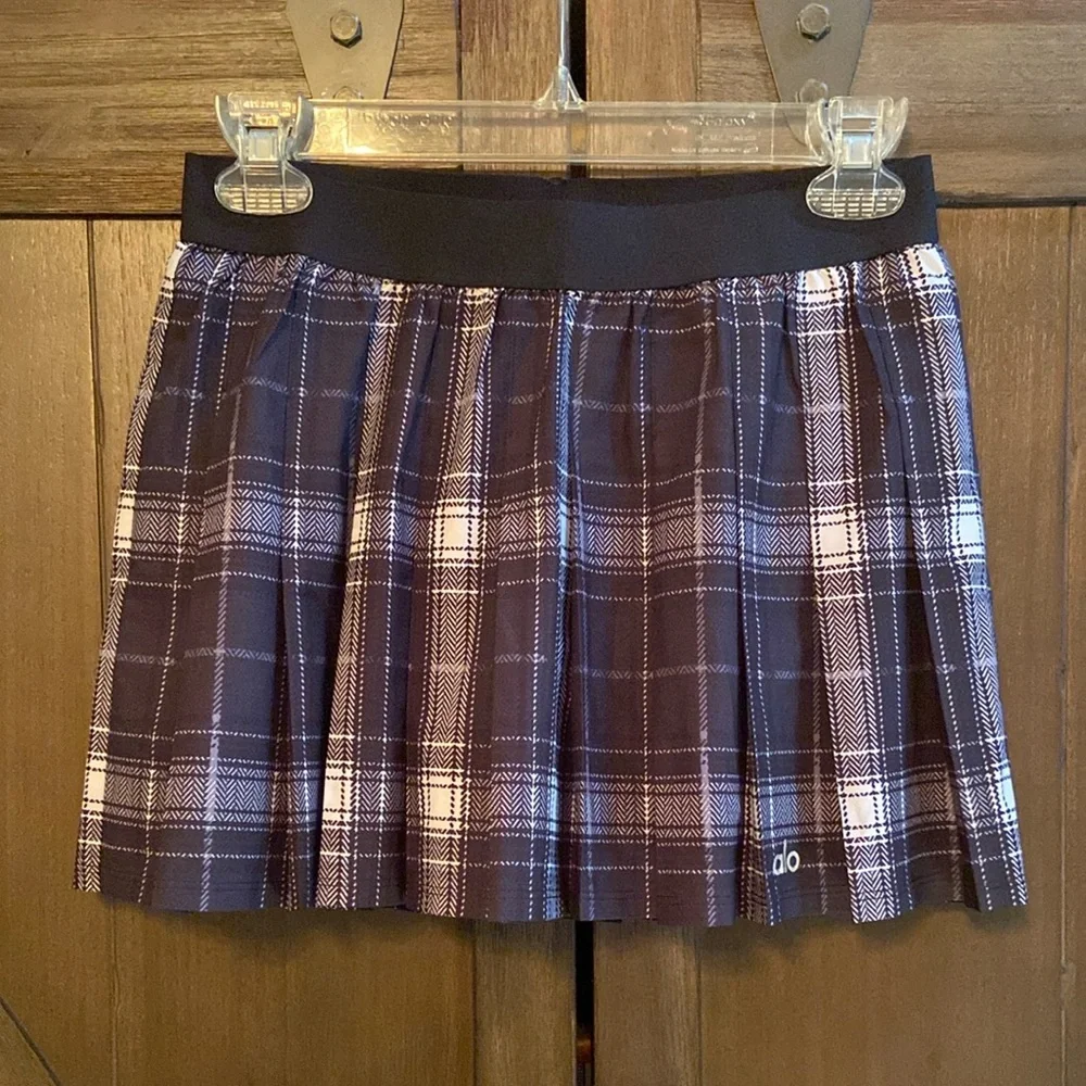 ALO Yogo Varsity Legacy Plaid Tennis🎾Skirt